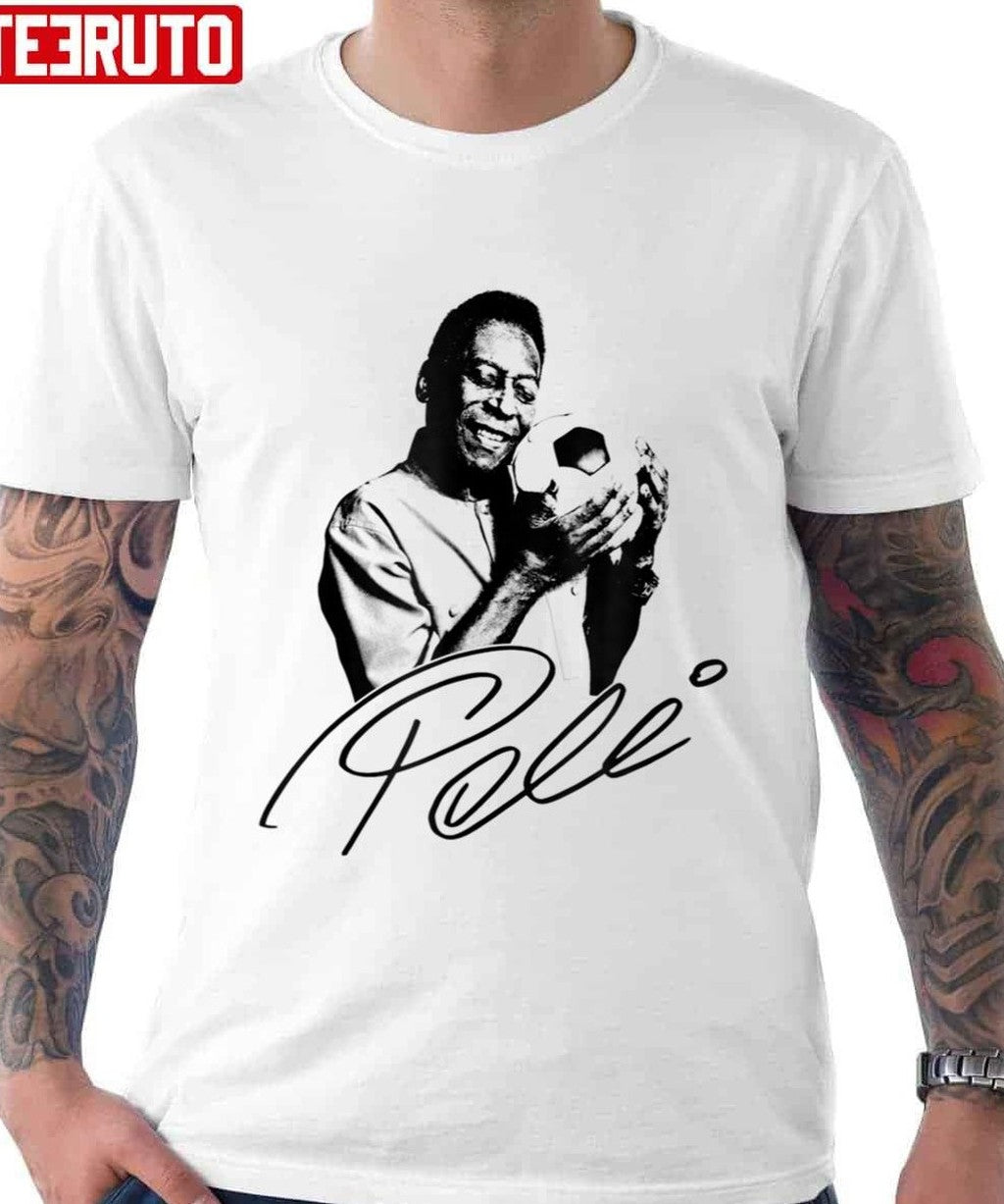 Pele Football Legend Player Pelé Legends Live Forever Unisex Hoodie