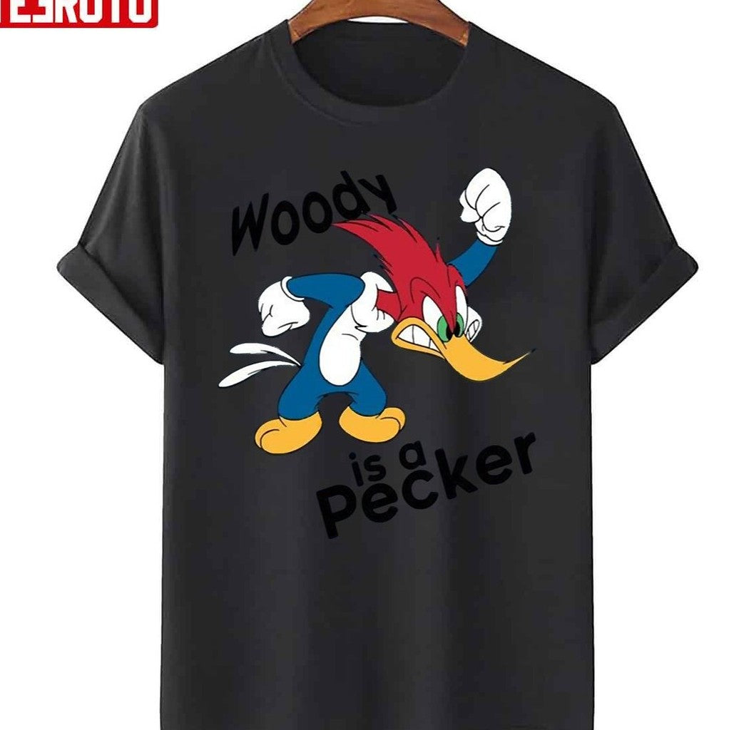 Angry Woody Is A Pecker Funny Cartoon Vintage Character Unisex T-Shirt