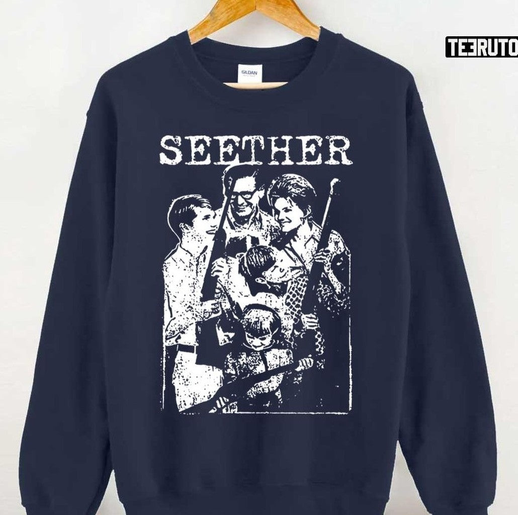 Shaun Morgan White Design Rock Seether Unisex Sweatshirt