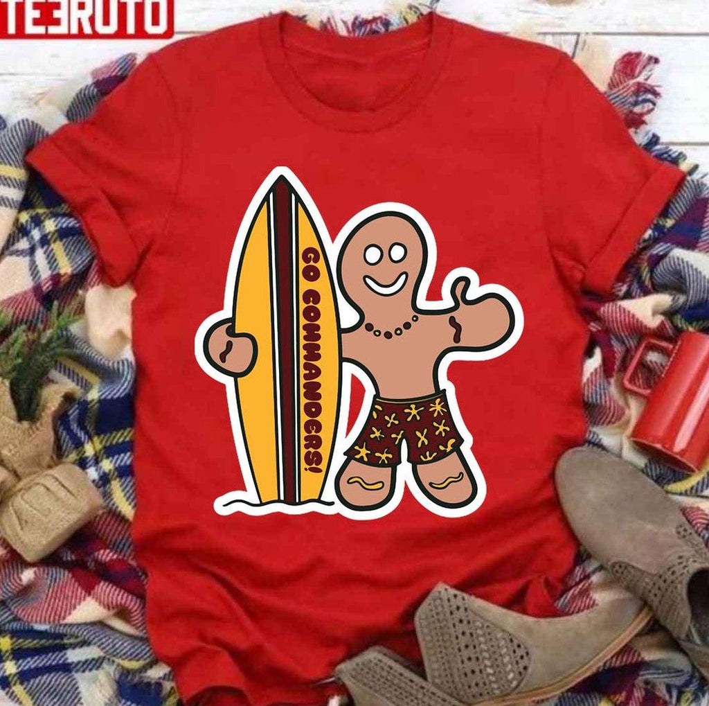 Surfs Up For The Washington Commanders Unisex T-Shirt