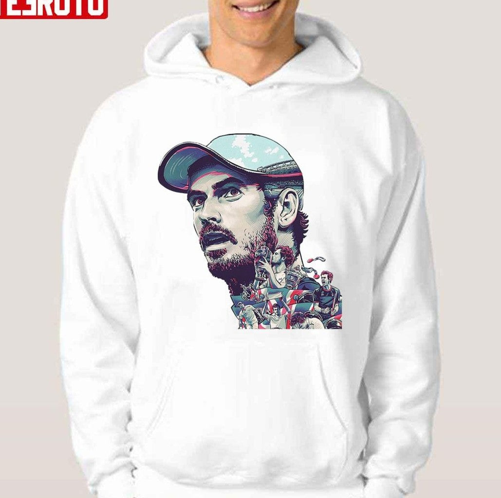The Champion Legend Andy Murray Digital Art Unisex T-shirt