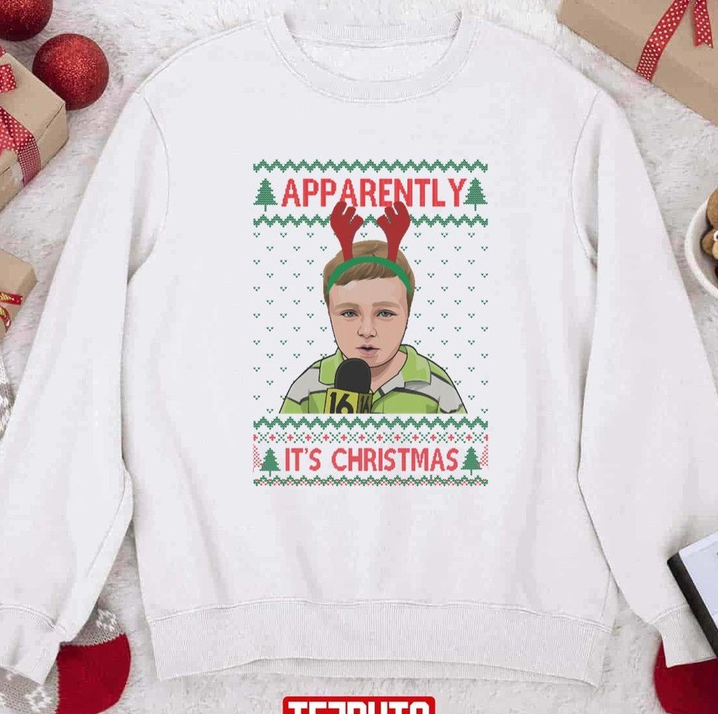 Apparently Kid Meme Funny Christmas Jumper Unisex Sweatshirt -