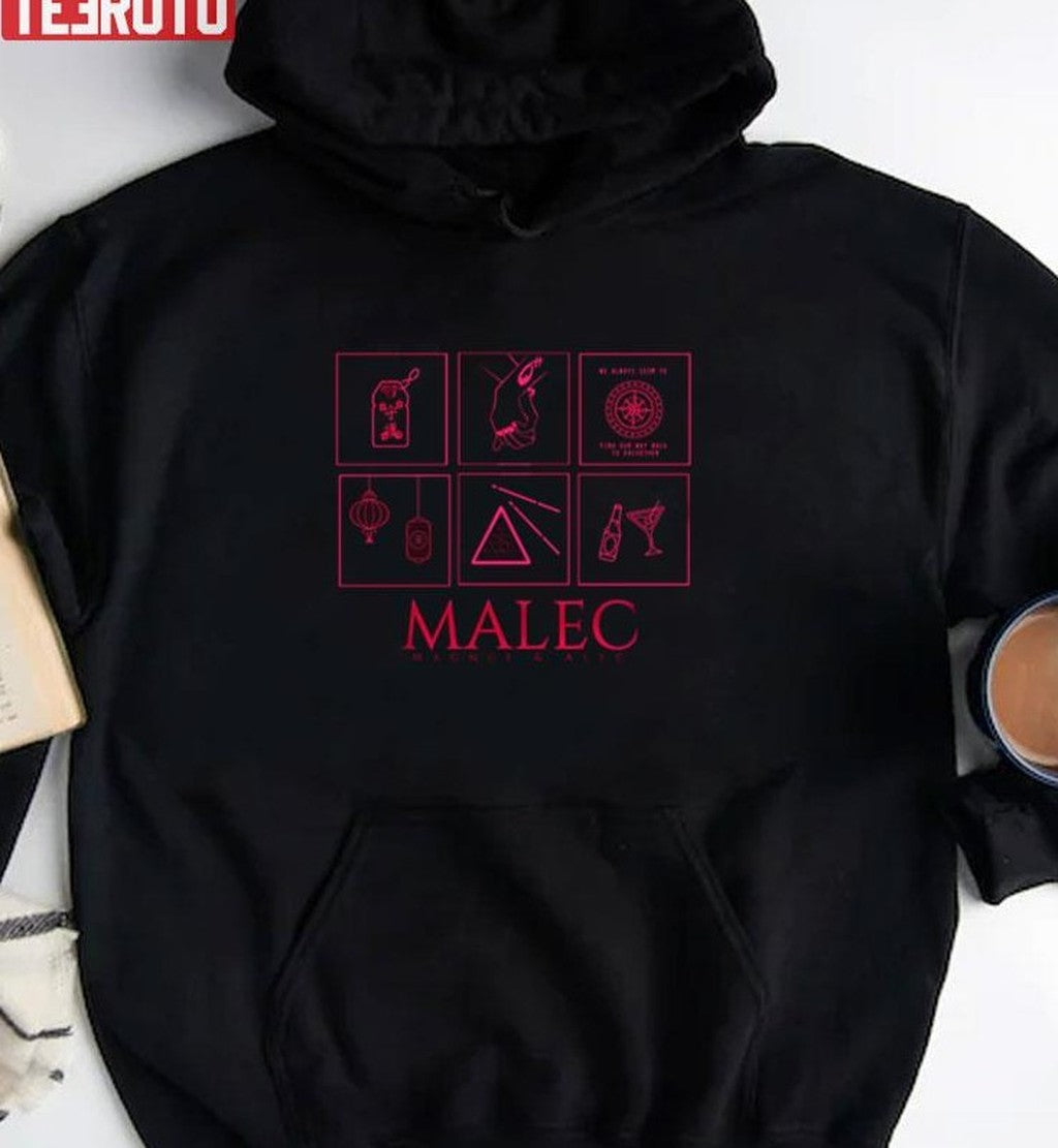 Symbols Minimalistic Malec Shadowhunters Unisex T-Shirt