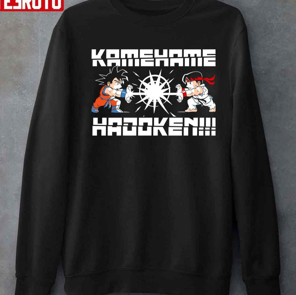 Street Fighter Kamehame Hadoken Artwork Unisex T-shirt