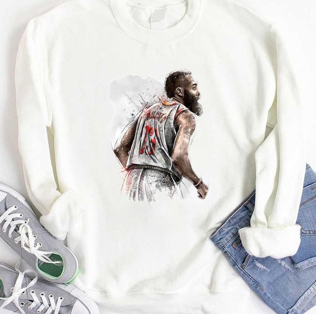 Art James Harden Illustration Basketball Unisex Hoodie