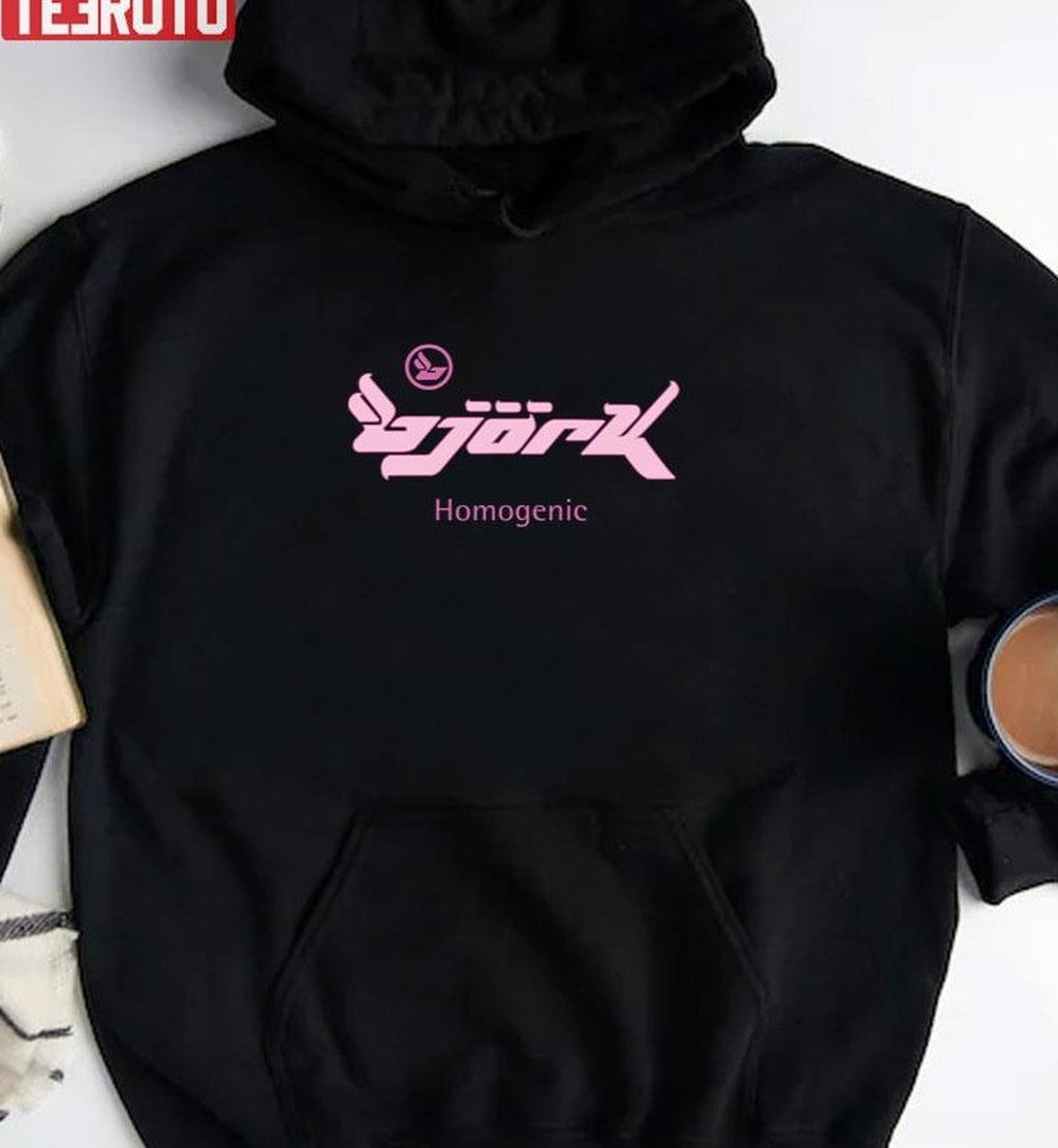 Bjork Homogenic Logo Pink Unisex T-shirt