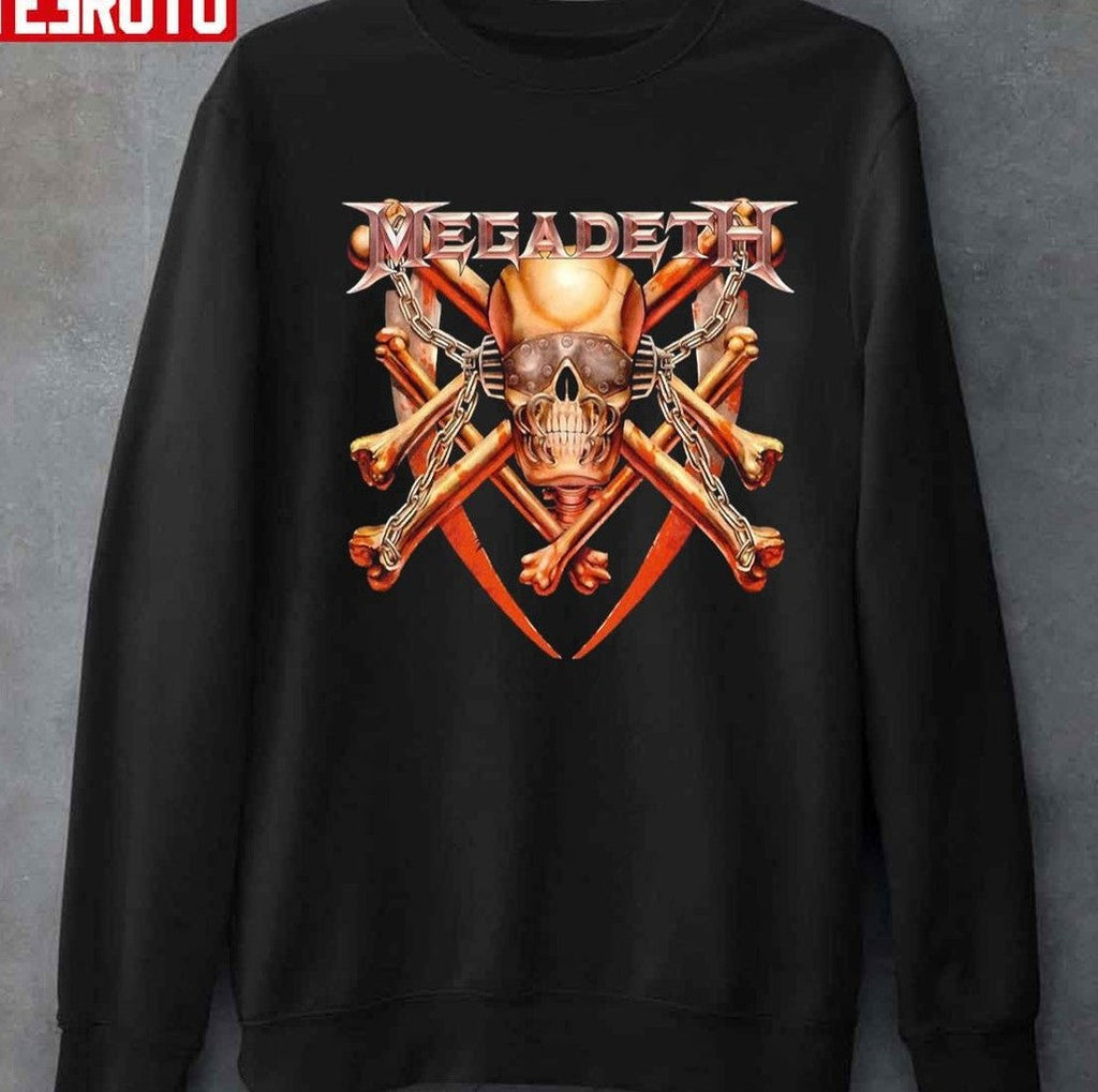 Skeleaton Logos Gold Megadeth Unisex T-Shirt