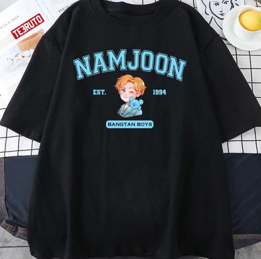Bangtan Boys Namjoon Chibi Cute BTS RM Koya Vintage Unisex T-Shirt