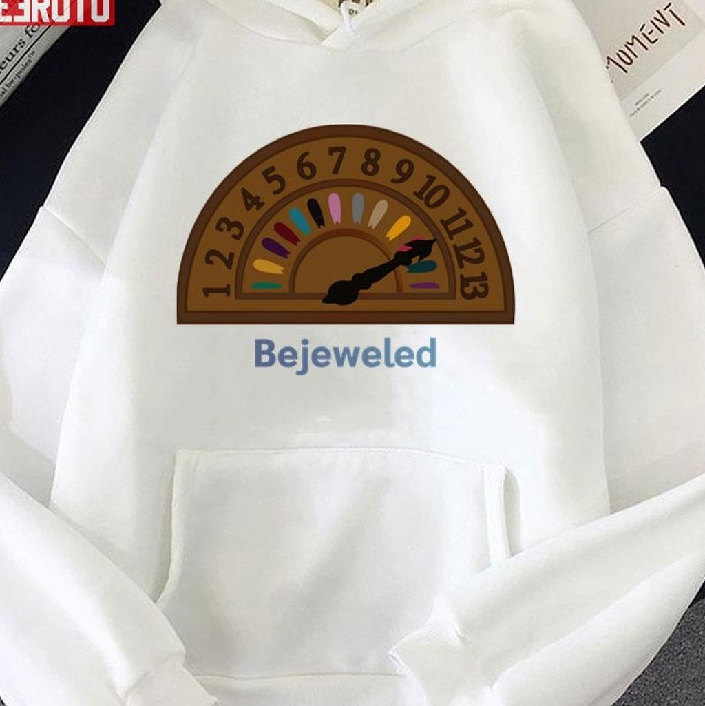 Bejeweled Vintage Hall Indicator With All Taylor Swft Albums Midnights Unisex T-shirt
