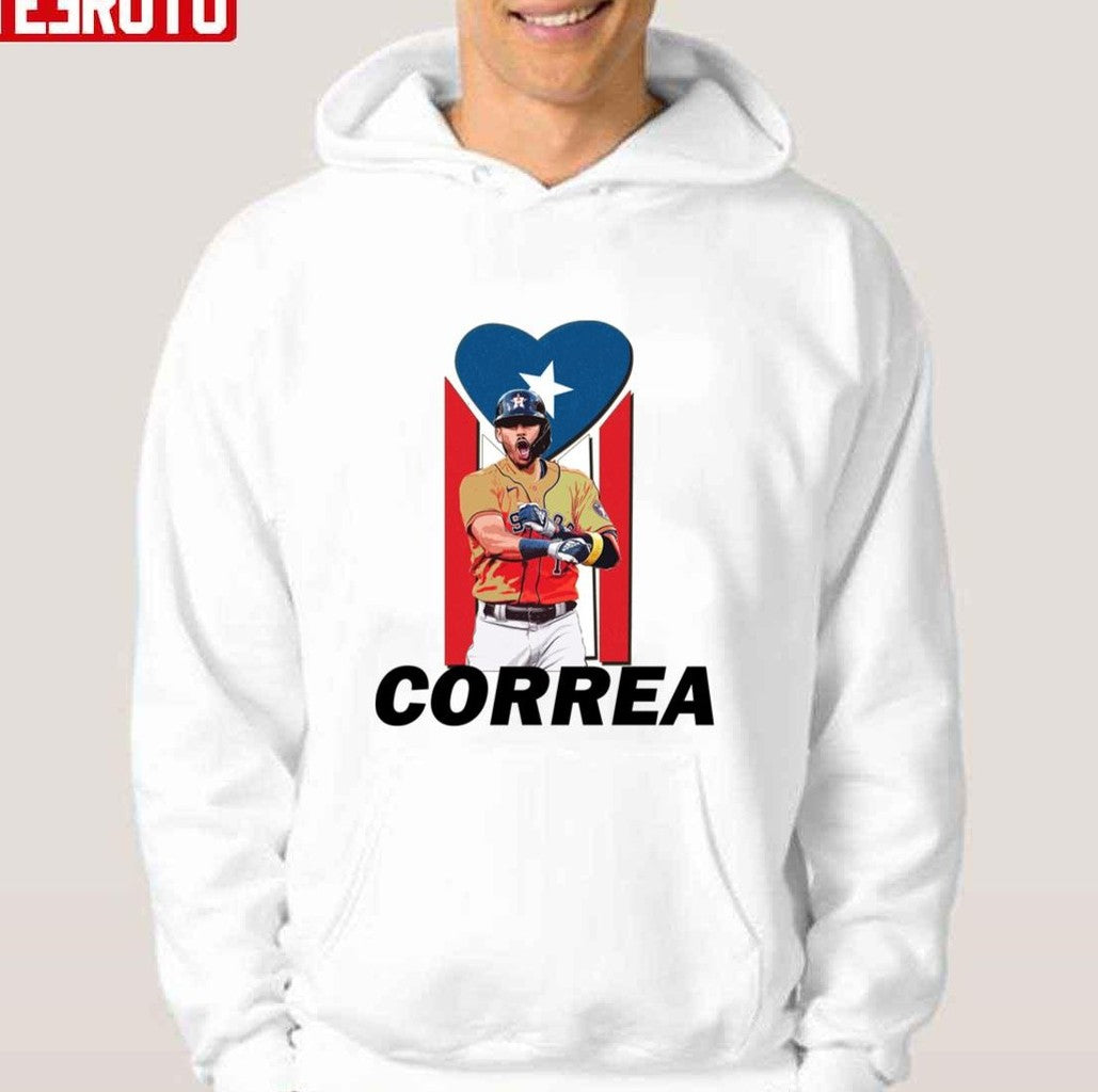 Puerto Rican Pro Baseball Player Carlos Correa Unisex Hoodie