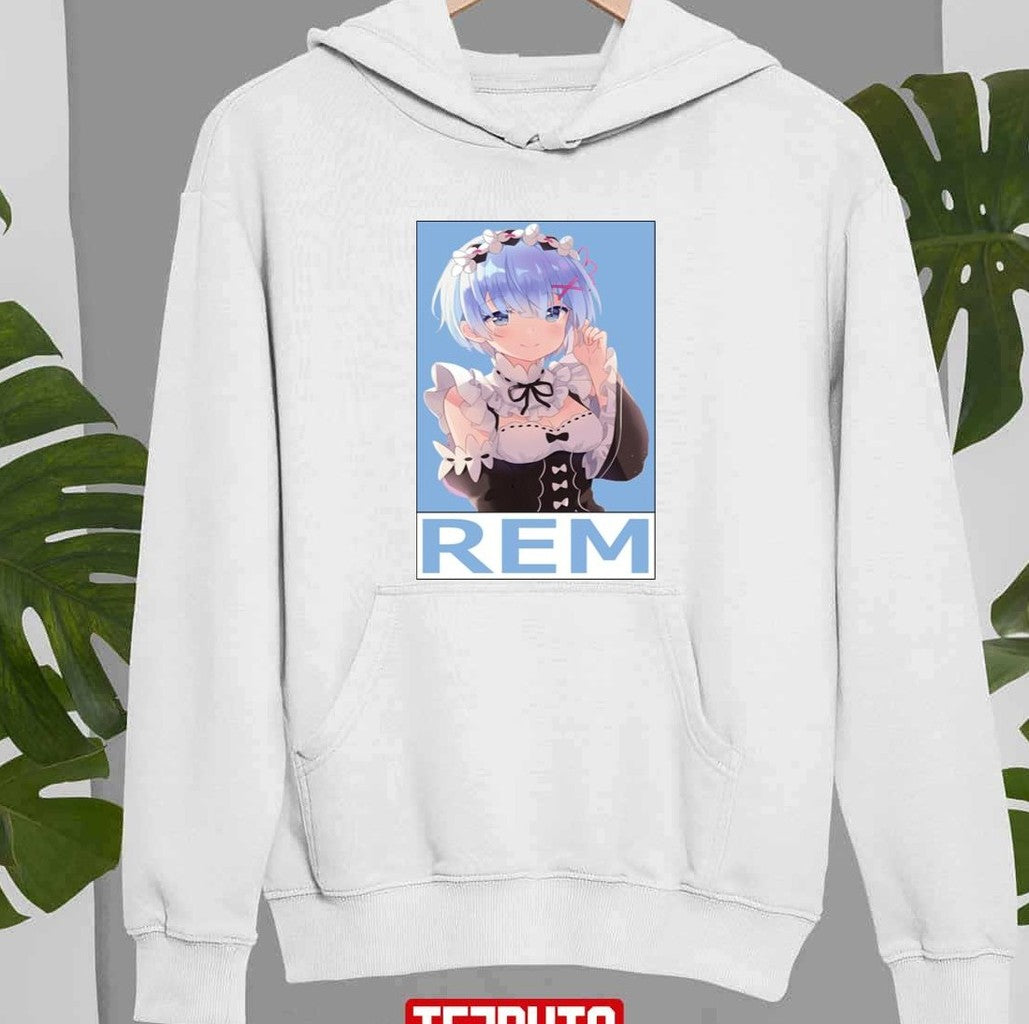 Sky Blue Hair Rem Rezero Unisex Sweatshirt