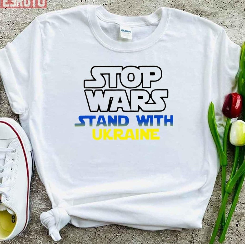 Stop Wars Stand With Ukraine World Peace Stop Putin Unisex T-Shirt