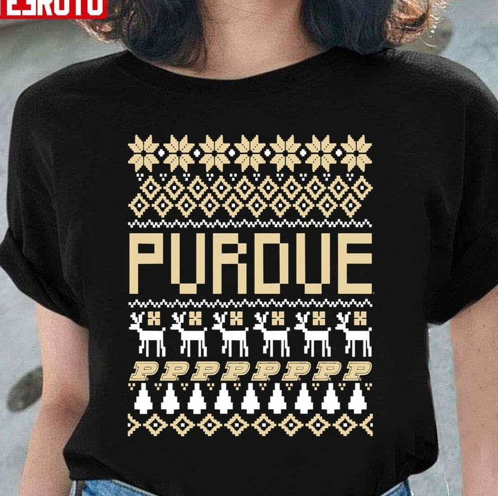 Purdue Boilermakers Holiday Ugly Unisex Sweatshirt
