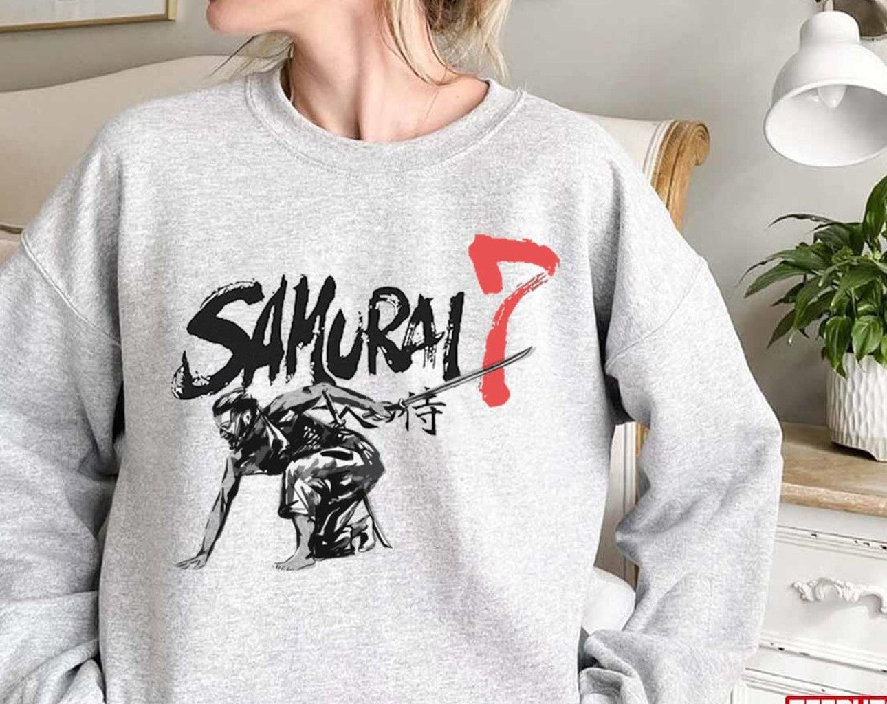 Black And White Seven Samurai Unisex Sweatshirt