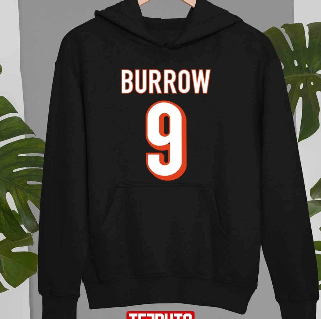 Number 9 Joe Burrow Jersey Number Graphic Unisex Sweatshirt