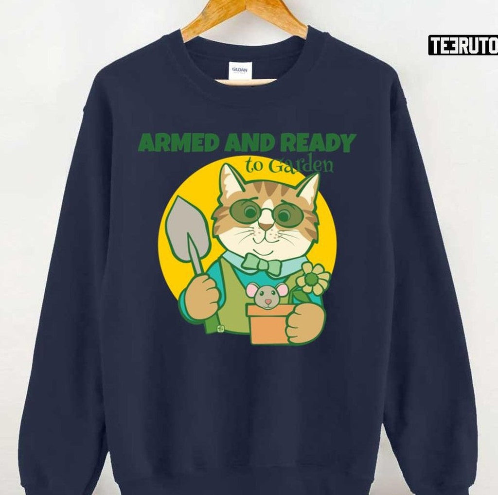 Armed And Ready To Garden Cat Unisex T-Shirt