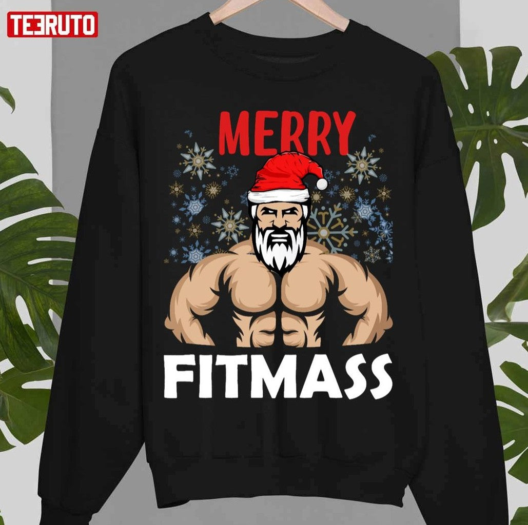 Santa Claus Gym Christmas Gym Xmas Unisex T-Shirt