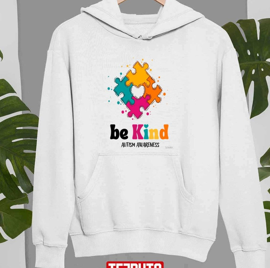 Autism Awareness Be Kind Puzzle Heart Kindness Unisex T-shirt