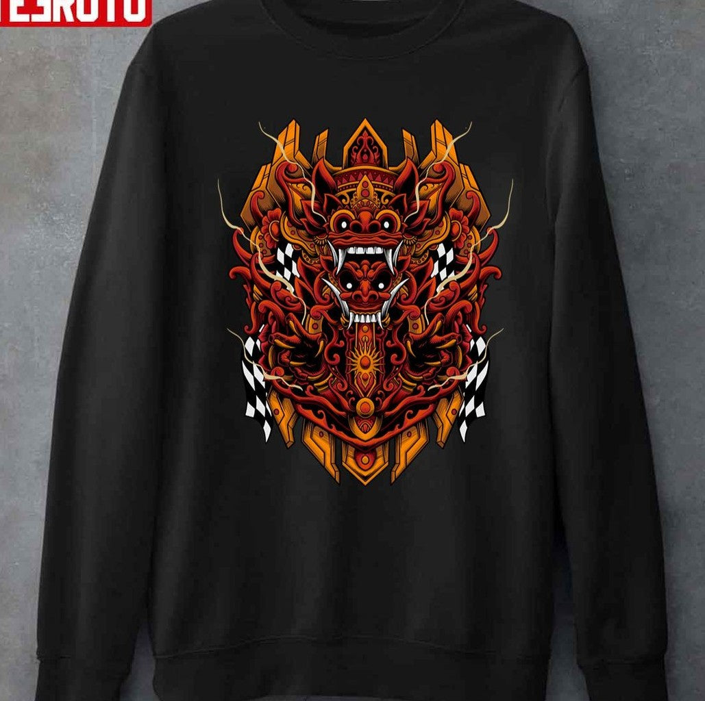 Balinese Barong With Mecha Style Unisex T-shirt