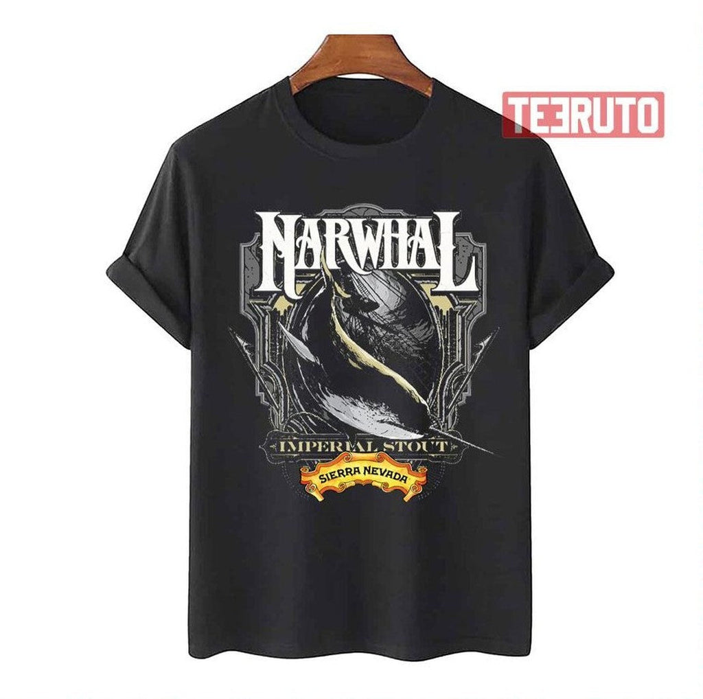 Narwhal Orca Whales Design Unisex T-Shirt