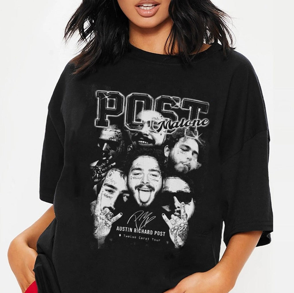 Post Malone Austin Richard Post Signed Vintage Unisex T-Shirt