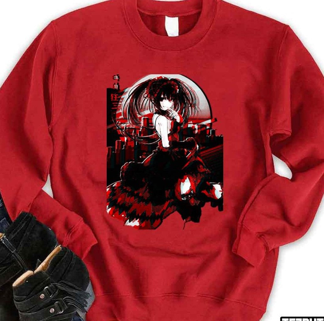 Anime Creepy Kurumi Tokisaki Date A Live Fanart Unisex T-shirt