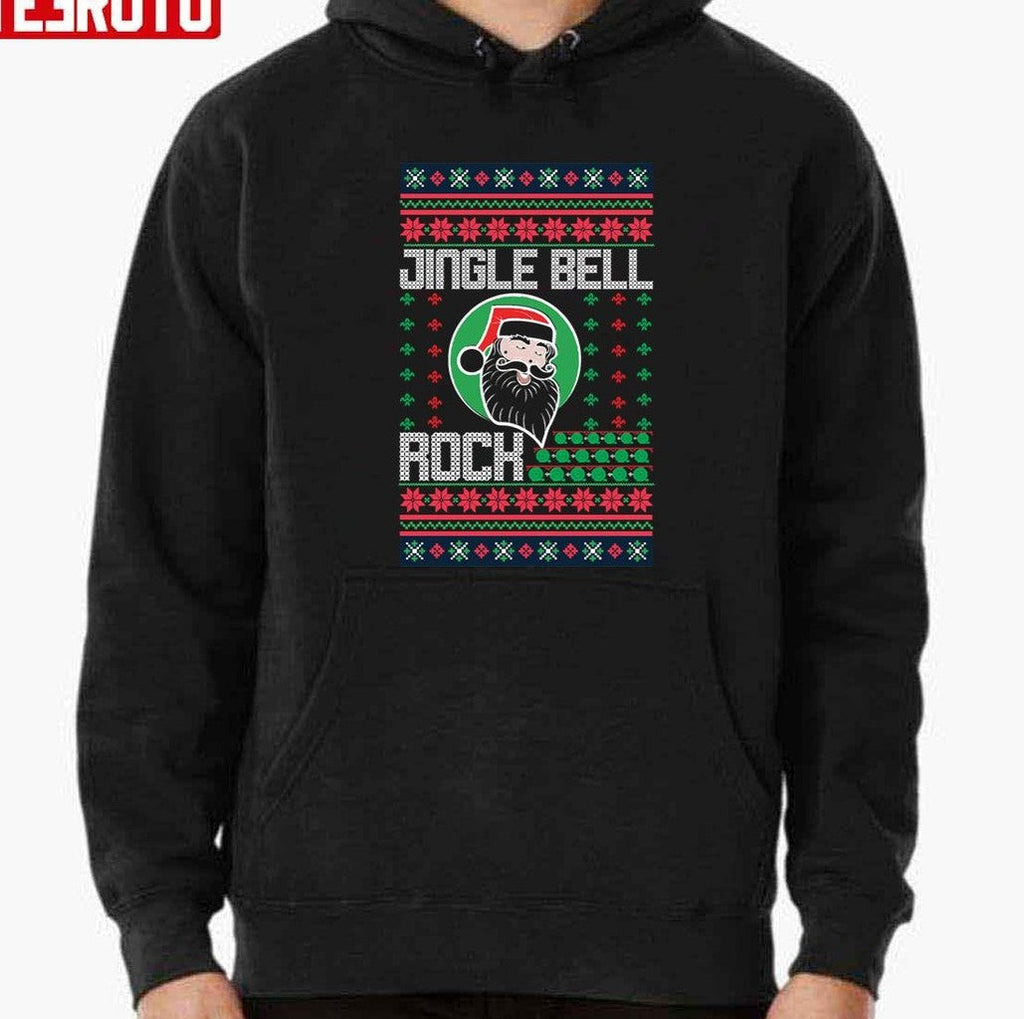 Santa Jingle Bell Rock Ugly Christmas Unisex Sweatshirt