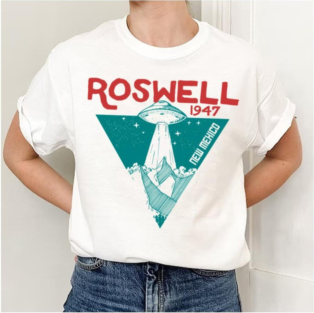 Roswell New Mexico 1947 Ufo Beam Flying Saucer Abduction Unisex T-Shirt