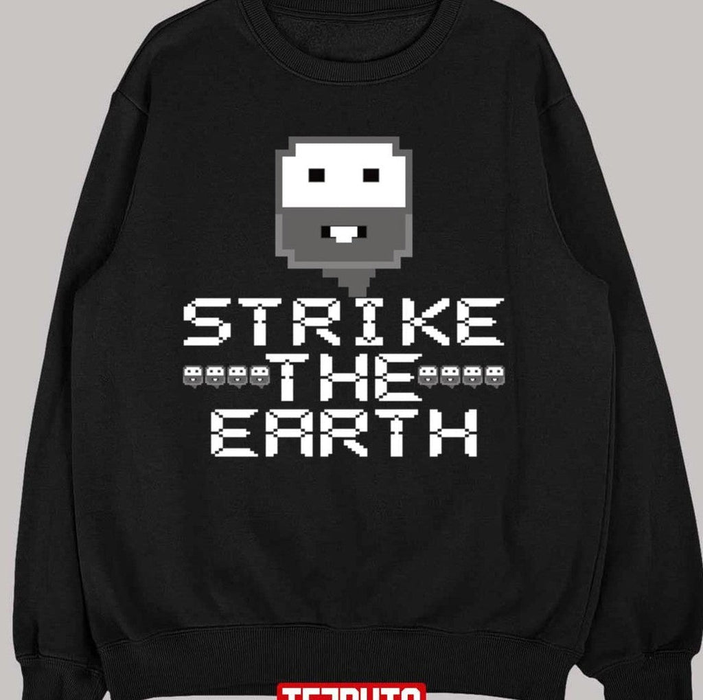 Pixel Strike The Earth Dwarf Fortress Unisex T-Shirt