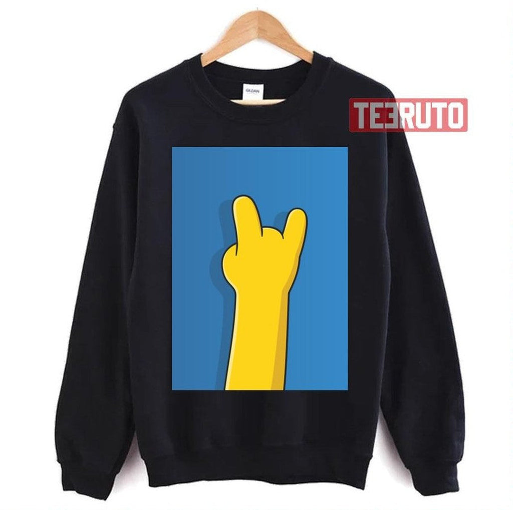 Simpson Rock Hand The Futurama Art Unisex T-Shirt