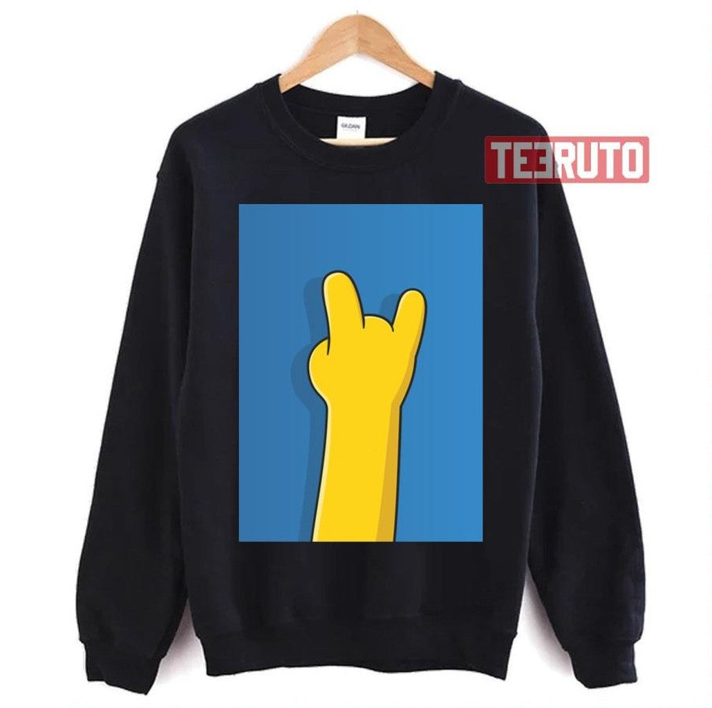 Simpson Rock Hand The Futurama Art Unisex T-Shirt