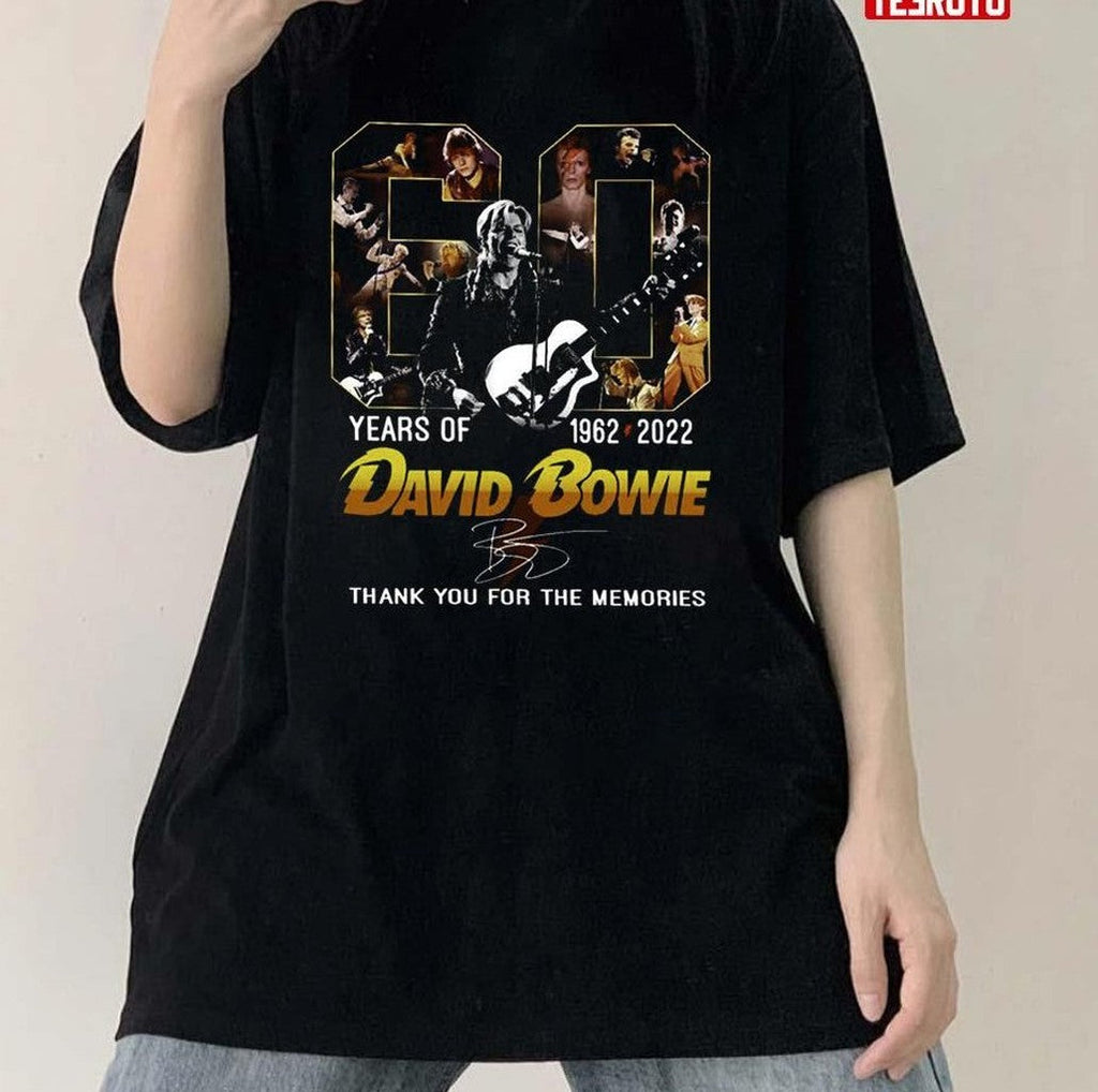 60 Years Of 1962 2022 David Bowie Signature Unisex T-Shirt
