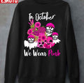 Beat Breast Cancer In October We Wear Pink Football Awareness Supportive Unisex Sweatshirt