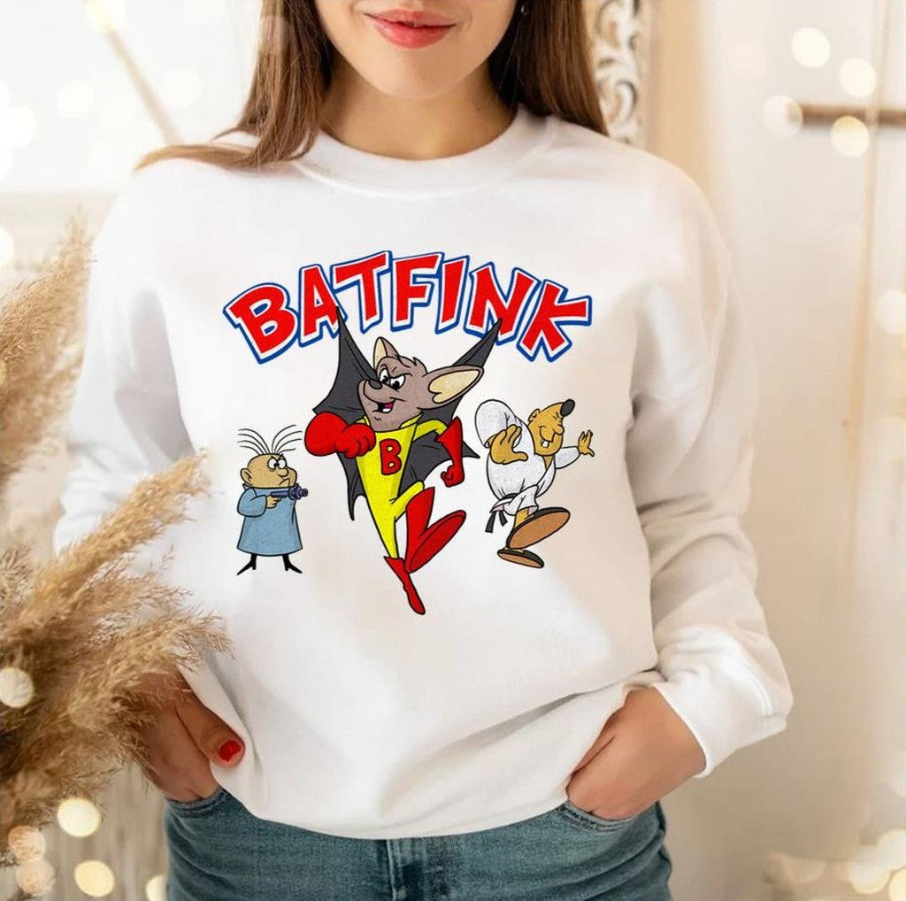 Batfink The Bat Superhero 60s Cartoon Character Unisex Sweatshirt