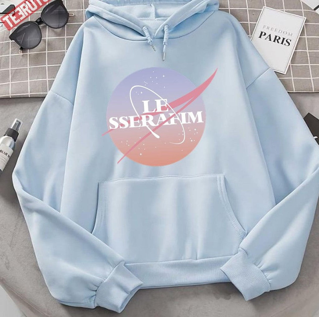 Nasa X Le Sserafim Logo Unisex Hoodie