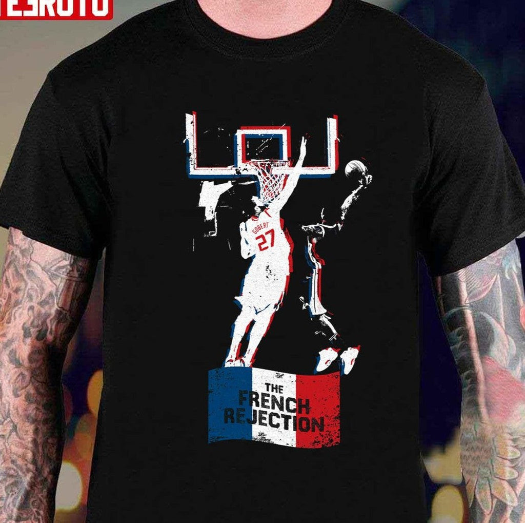 The French Rejection Rudy Gobert NBA Basketball Art Unisex T-Shirt