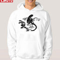 Oswald The Lucky Rabbit Vs Alien Black Unisex Hoodie
