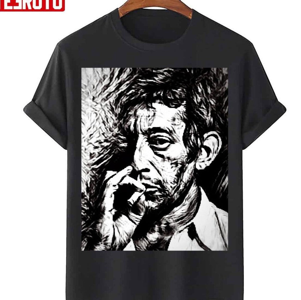 Serge Gainsbourg Noirs Ne Dessin Blanc Graphique Unisex T-Shirt