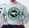 Starbucks Logo Parody Towson University Unisex Sweatshirt
