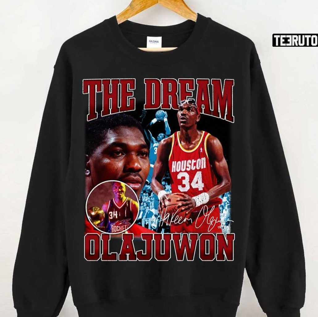 The Dream Basketball Hakeem Olajuwon Legend Signature Unisex Sweatshirt