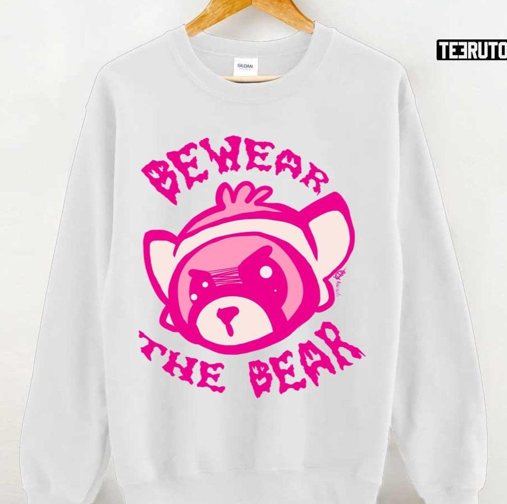 Beware The Bear Cute Art Unisex T-shirt