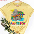 Autism Walking A Different Path Dumbo The Elephant Unisex T-Shirt
