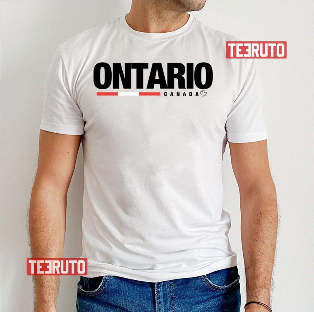 Ontario Black Text Logo Unisex T-Shirt