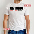 Ontario Black Text Logo Unisex T-Shirt