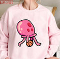 Pink Basketball Jellyfish Ballin Graphic Unisex Sweatshirt