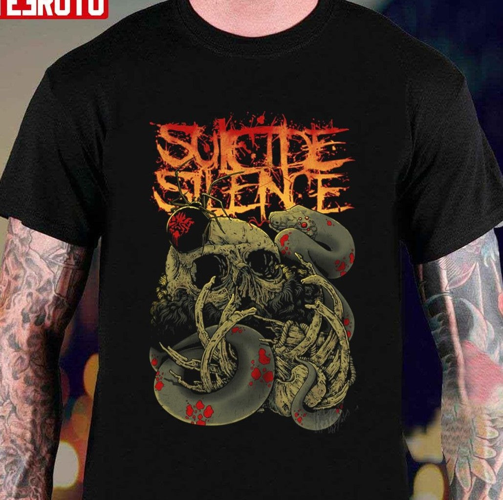 Snake Skull Suicide Silence Band Unisex T-shirt