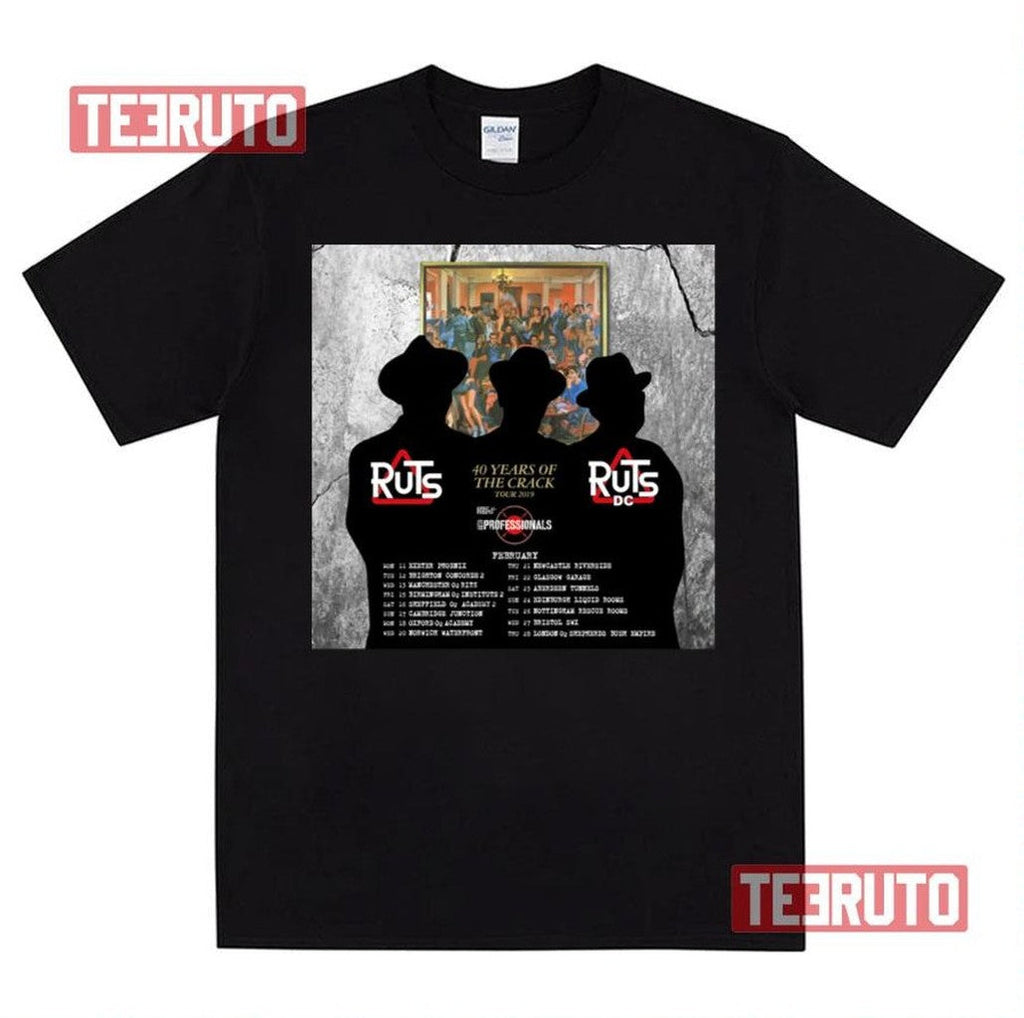 40 Years Of The Crack New Tour Date The Ruts Unisex T-Shirt