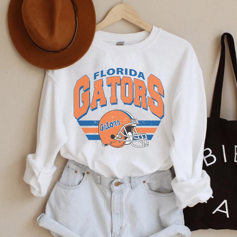 Vintage Florida Gators Football Sweatshirt, Trendy Gators Fan Gifts, NCAA Florida Game Day Style, Women's Shirt, Gator Sweatshirt Memories HSW01