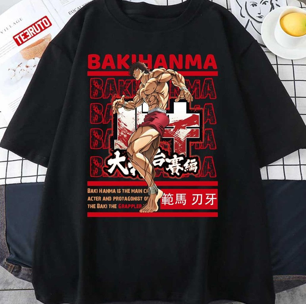 Baki Hanma The Grappler Profile Artwork Unisex T-Shirt