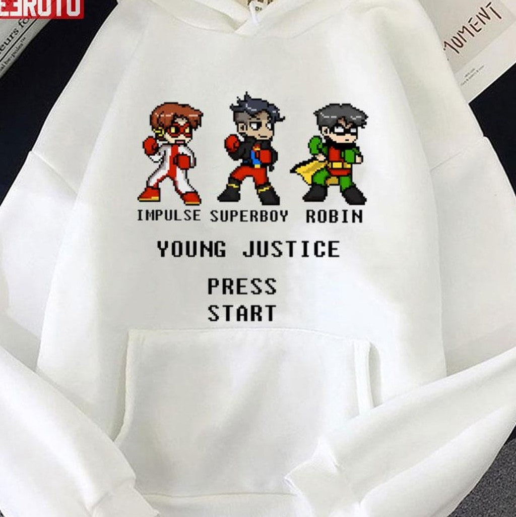 Press Start Game Young Justice Go Unisex T-shirt